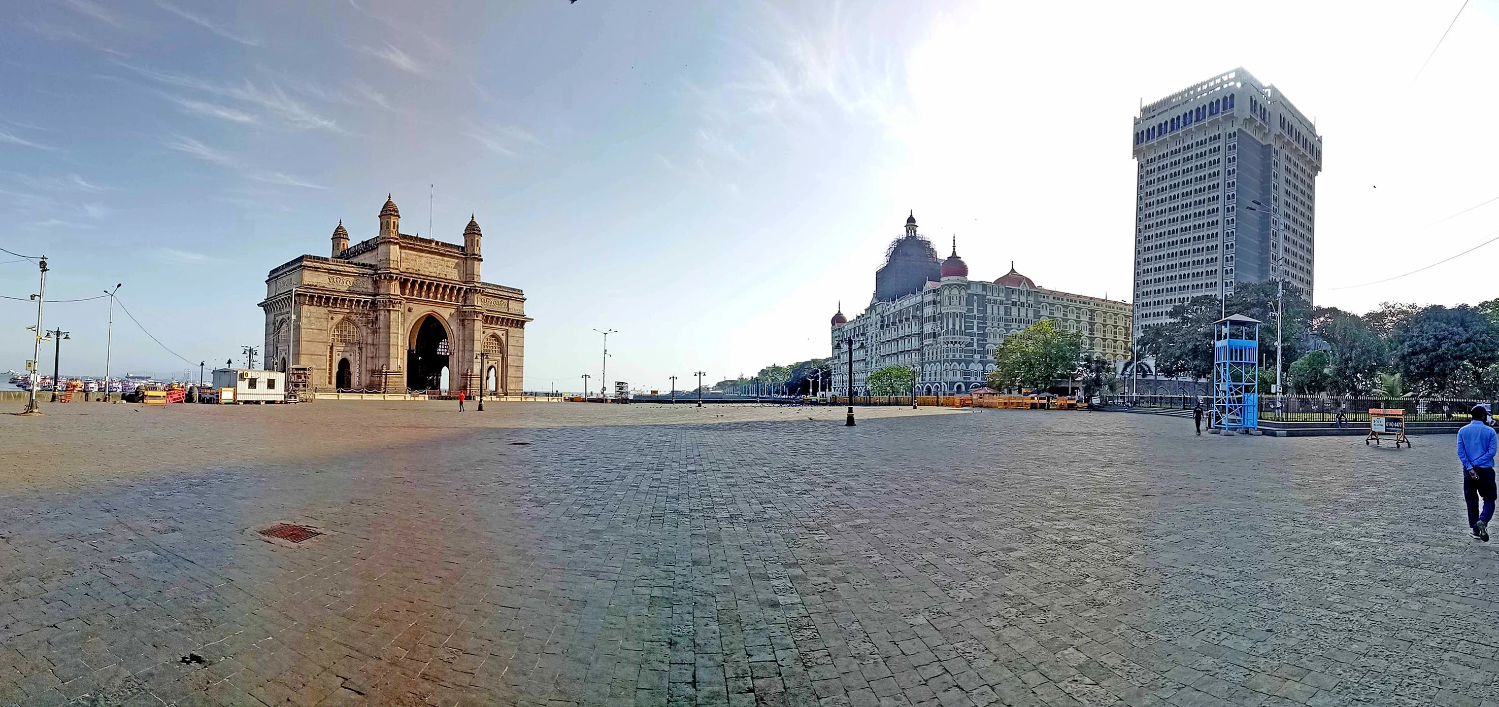 Gateway of India in Mumbai during coronavirus pandemic.