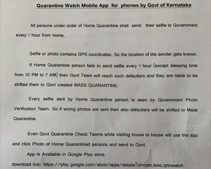 Karnataka's Big Brother selfie app fails: Home-quarantined people unable to take pictures, upload images