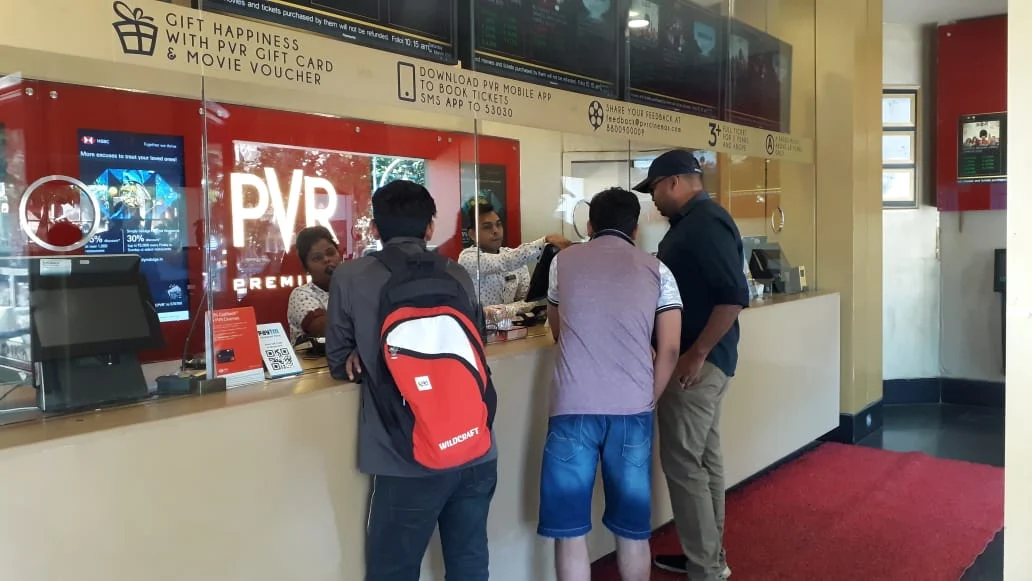 Juhu PVR open despite govt announcement to close down all theaters.