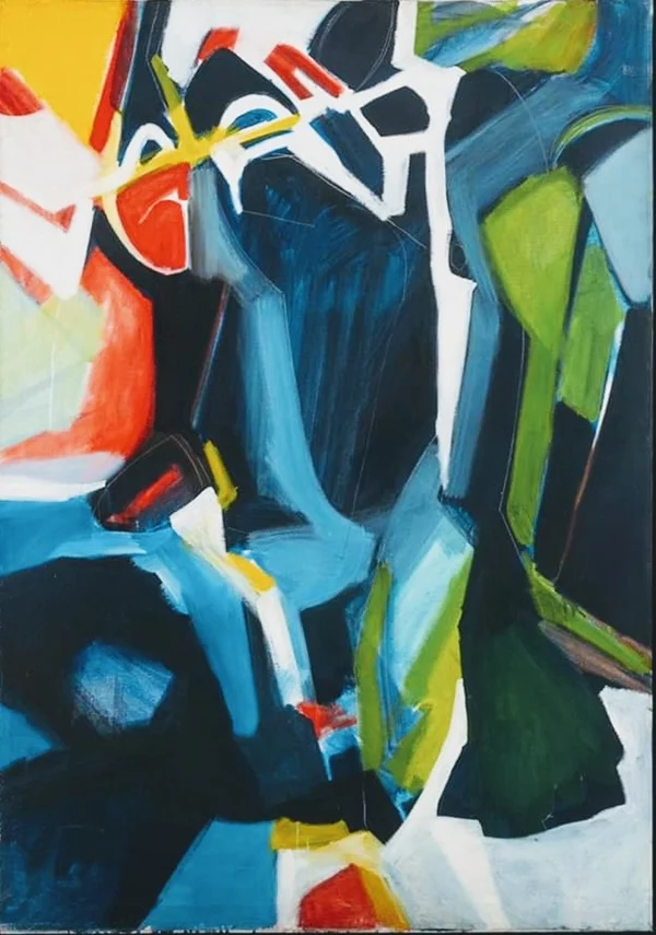 This artist uses colour only when necessary as a last resource as if he 'needs that last breath to live'