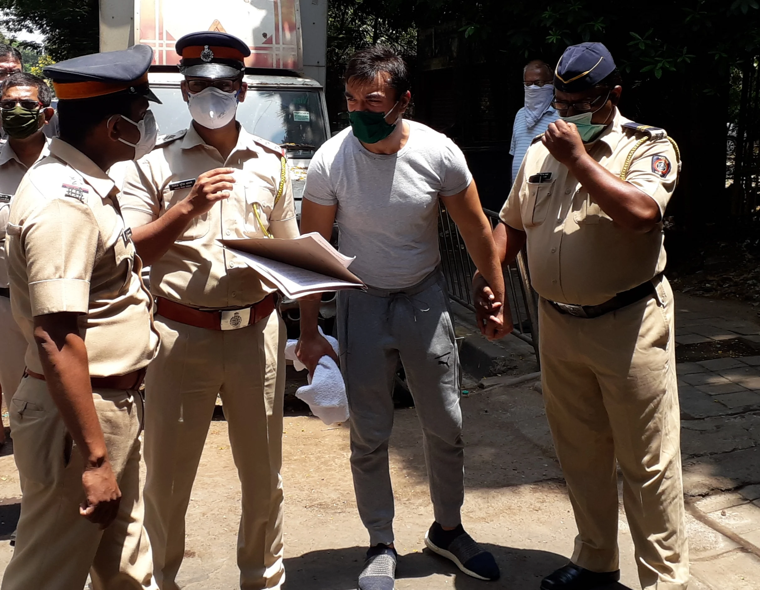 In Pics: Ajaz Khan taken to court after being arrested for 'hate speech' in Mumbai