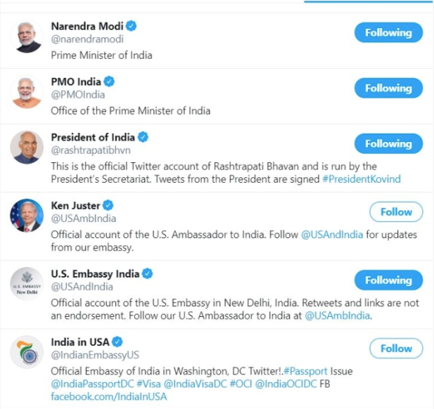 India-US katti? White House unfollows 6 official handles fortnight after India supplies HCQ to US