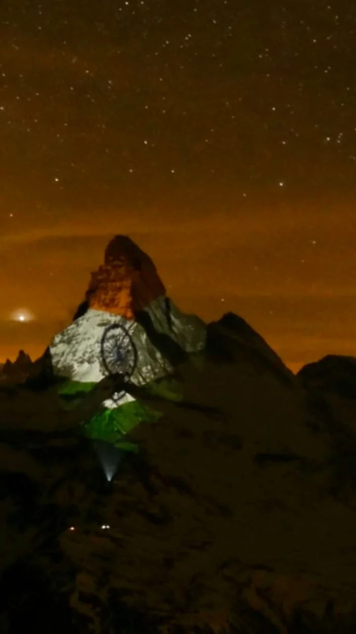 These pics and video of India’s tricolour on Switzerland’s Matterhorn will make every patriot emotional