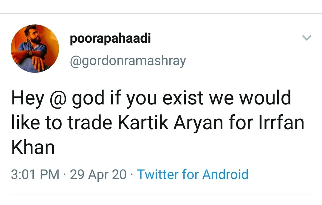 Irrfan Khan's death shows Twitter's ugly side some call him a terrorist, others say 'take Akshay Kumar and Kartik Aryan instead'