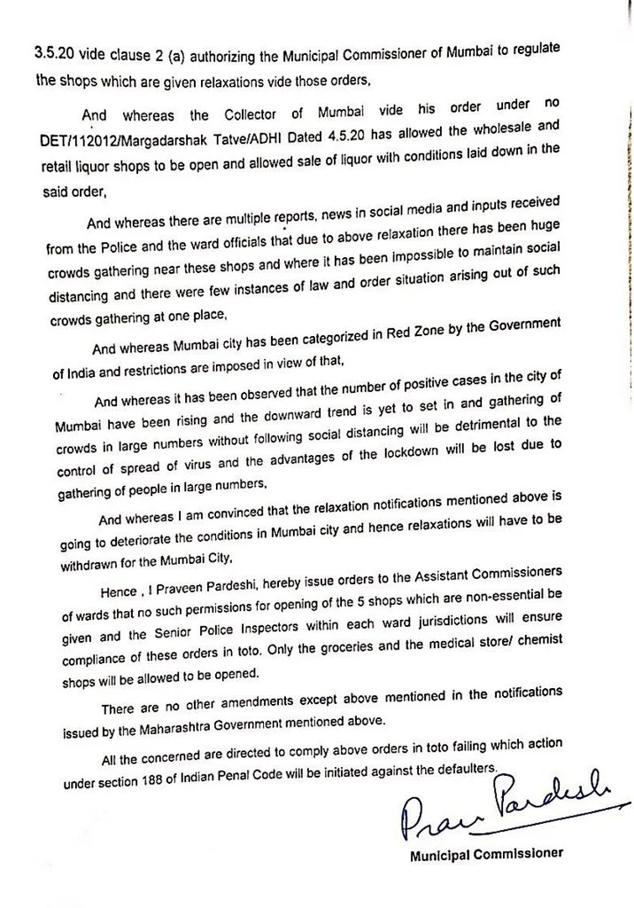 Dry days are back: Why BMC decided to close wine shops in Mumbai during Lockdown 3.0