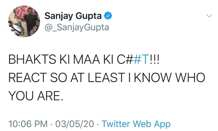 Filmmaker Sanjay Gupta slammed on Twitter for 'disrespecting mothers'