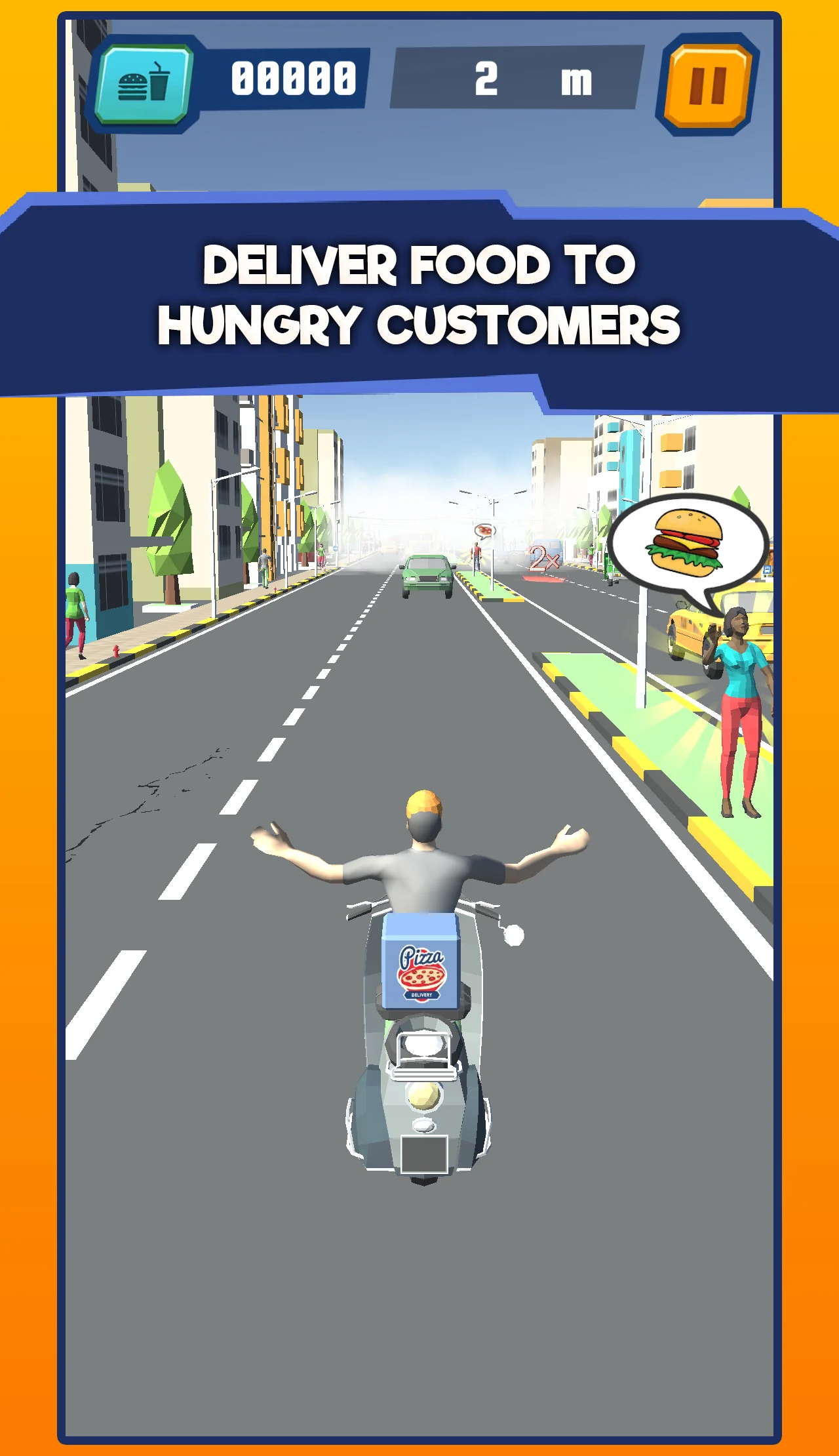 Deliver hot meals to hungry customers with ‘Food Delivery Run’ by Platanista games