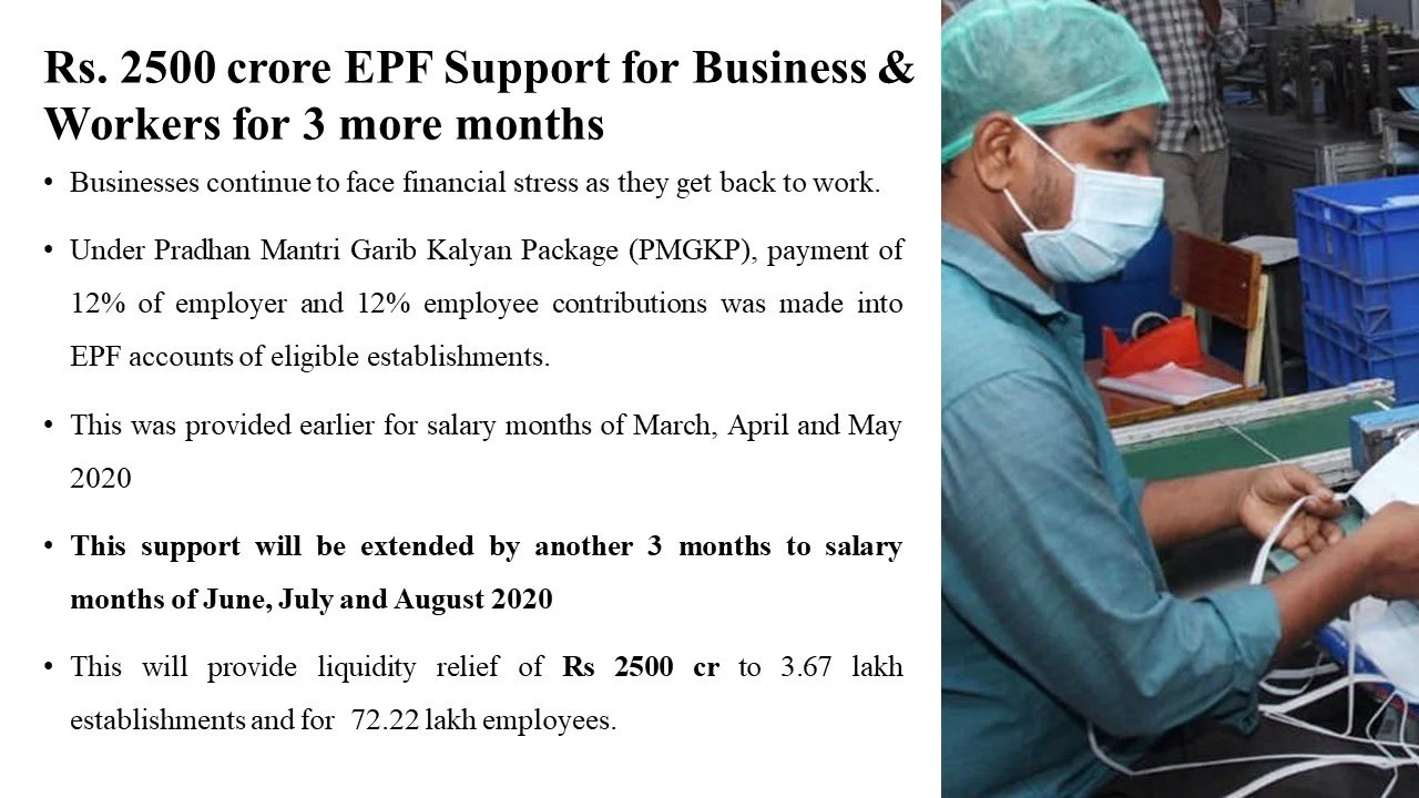 Nirmala Sitharaman announces reduction of EPF contribution from 12% to 10%