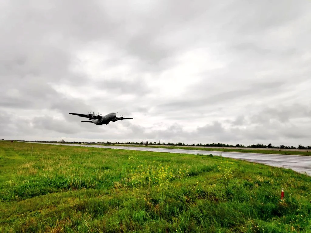 IAF's C-130 airborne for #Covid19 relief mission as planned