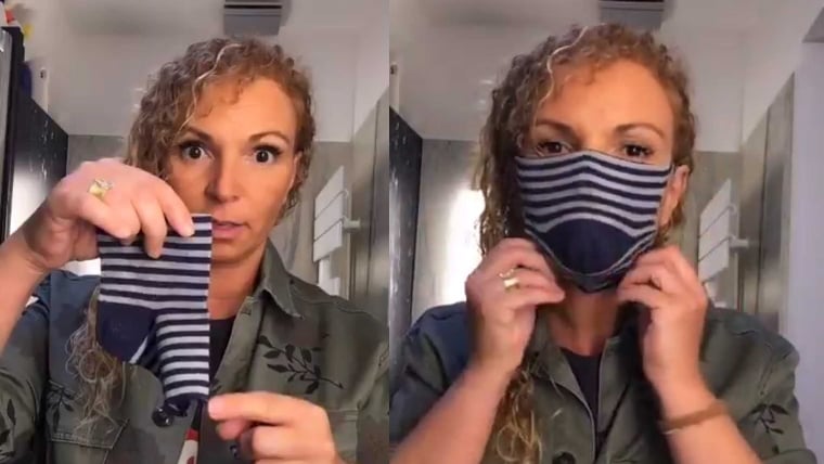 This simple DIY mask using a sock is a life hack amid COVID-19