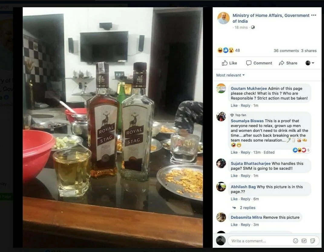 Comic relief among relief work: Home Ministry shares pic of Royal Stag whisky with Cyclone Amphan 'relief work'