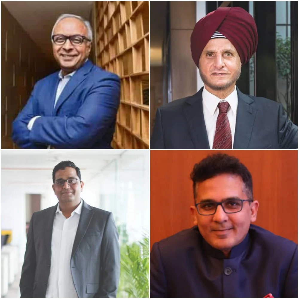 Ronojoy Dutta (top left), Onkar Kanwar (top right), Vijay Shekar (below left) and Rohit Kapoor (below right)