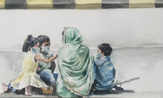 Maa, don’t lose hope!
We will walk all the way..
We won’t ask for food..
We won’t ask you to carry us..
And we will reach home, one day!