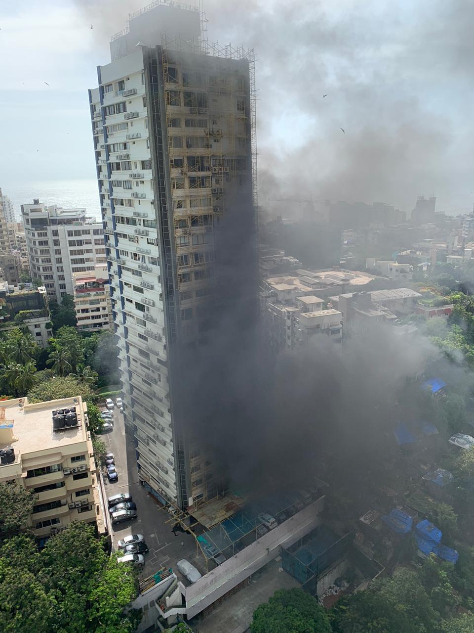 Mumbai: Fire at Usha Kiran building on Carmichael Road