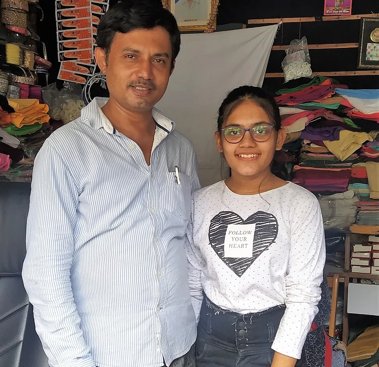 Navin Jain with daughter Hiya