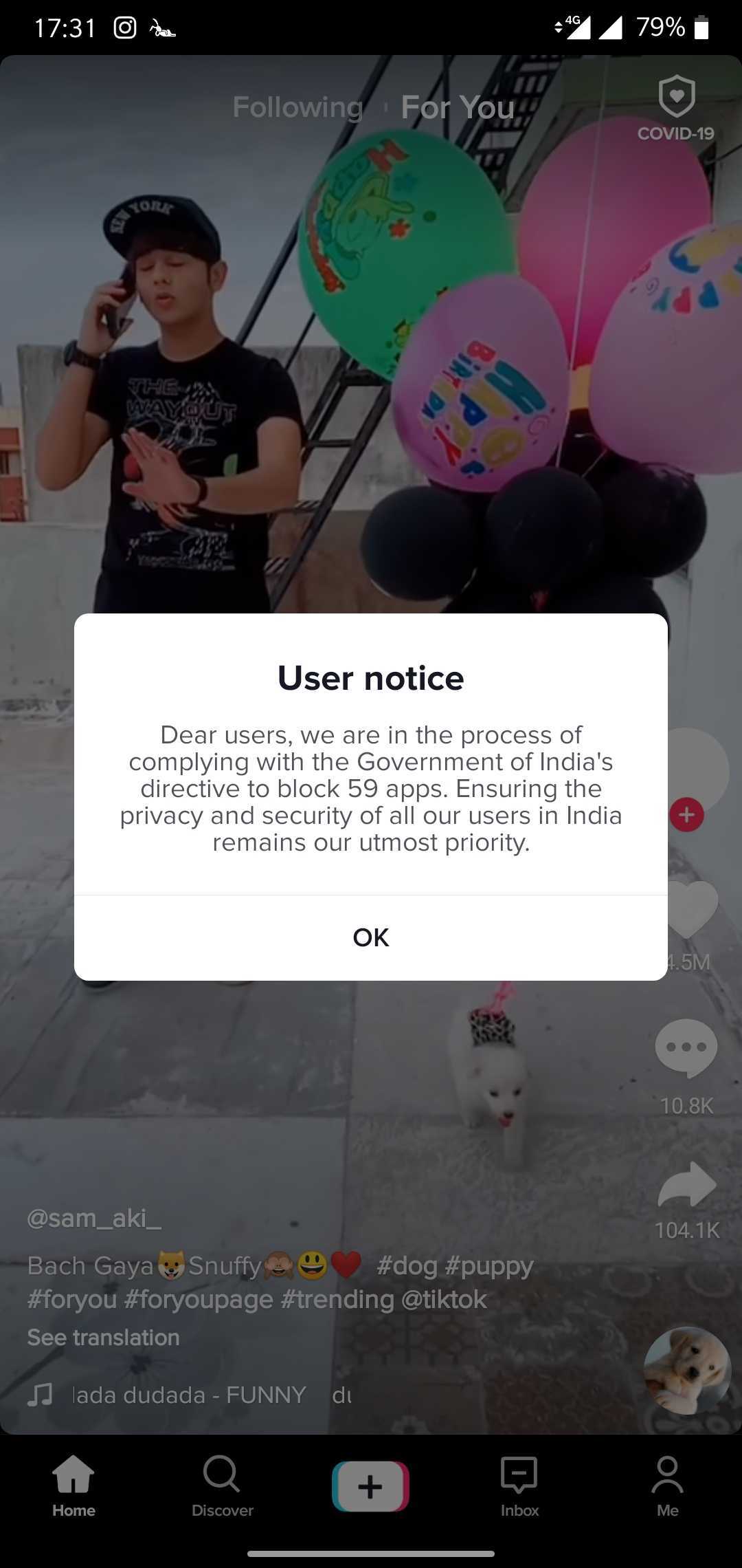 Chinese apps banned: Existing TikTok users can no longer use the app on their devices