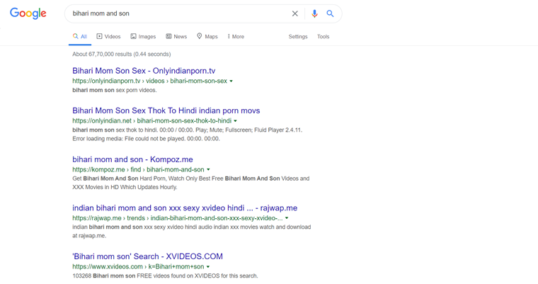 From Punjabi to Bihari mom and son: Bizarre Google search leads to porn sites