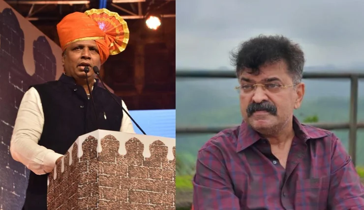 Ashish Shelar (L), Jitendra Awhad (R)