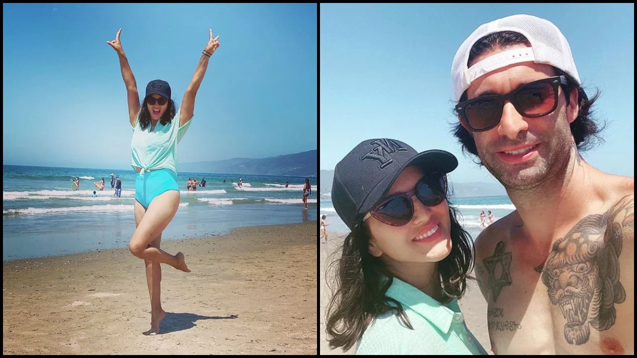 Sunny Leone is 'social distancing at the beach'