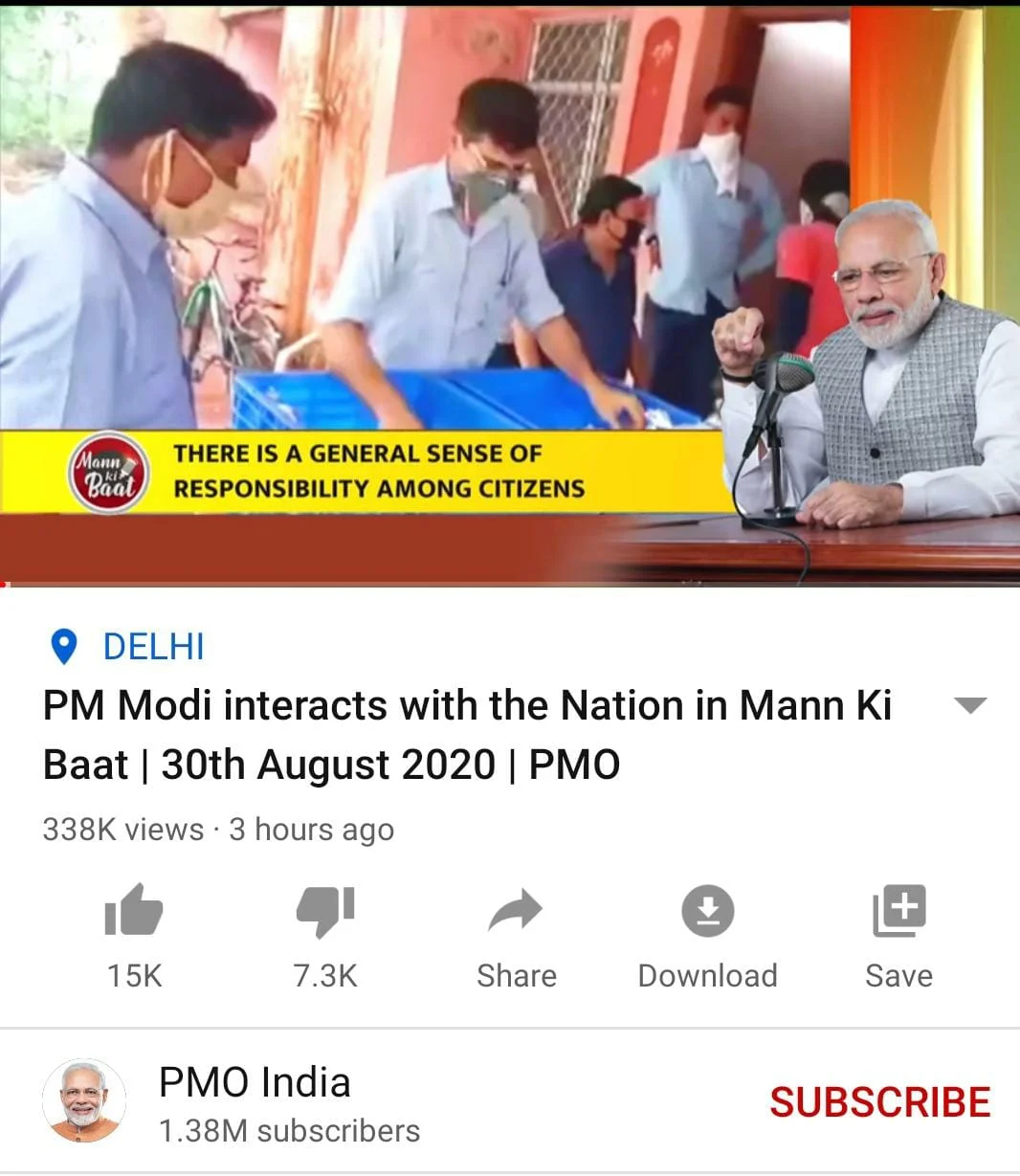 Mad with Mann Ki Baat? YouTube users are 'disliking' PM Modi's videos over NEET, JEE fiasco