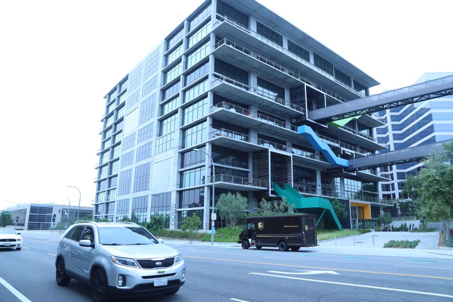 Photo taken on Aug. 21, 2020 shows the video-sharing social networking company TikTok's Los Angeles Office in Culver City, Los Angeles County, the United States.