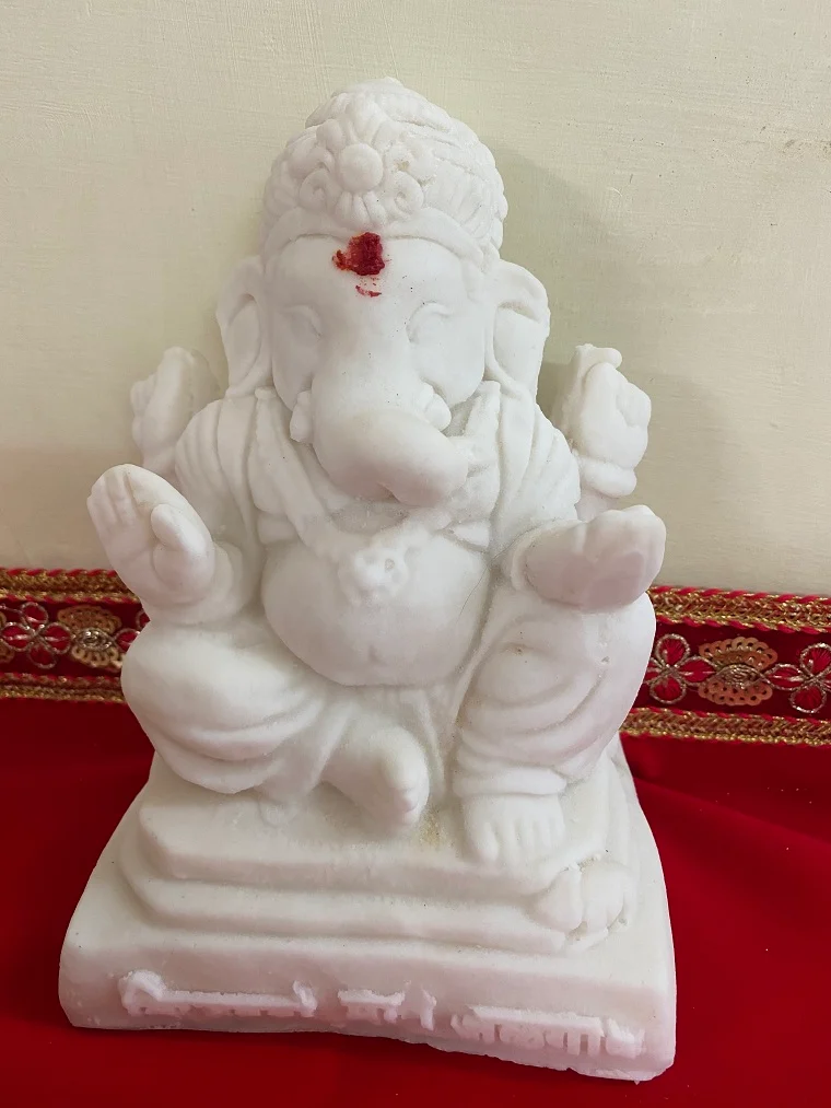 Ganpati idol made from alum