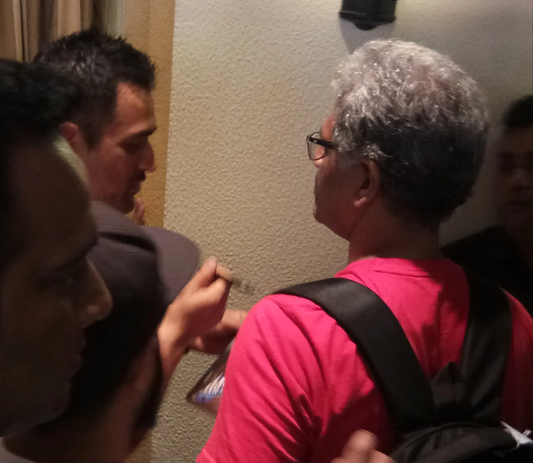 Dhoni and I exchange pleasantries before I ask him to sign my copy of his book 'The Dhoni Touch' in August 2018