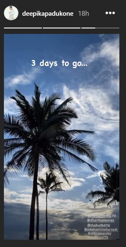 '3 days to go': Deepika Padukone to commence shooting for her next film in Goa