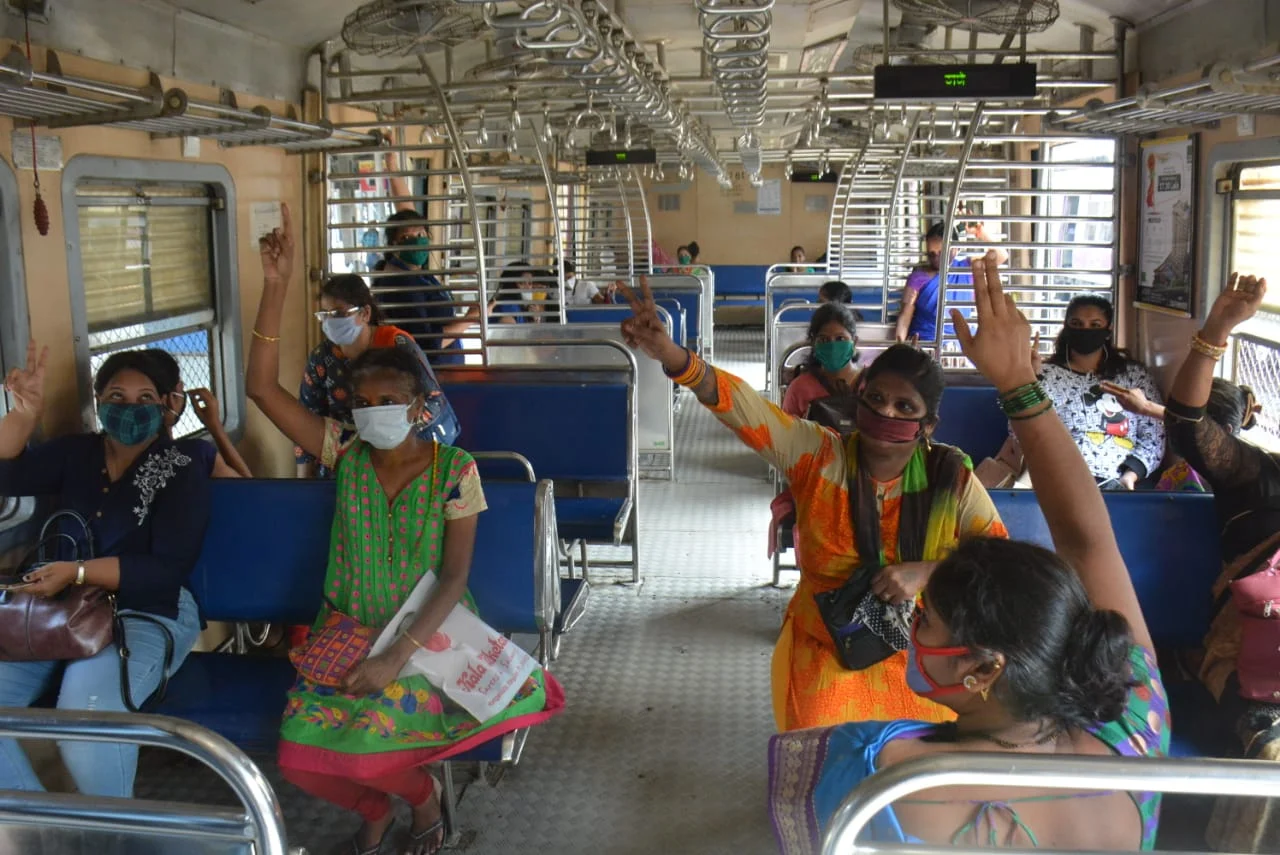 Thane: Long queue of women seen at Dombivli station after Railways permit them to travel