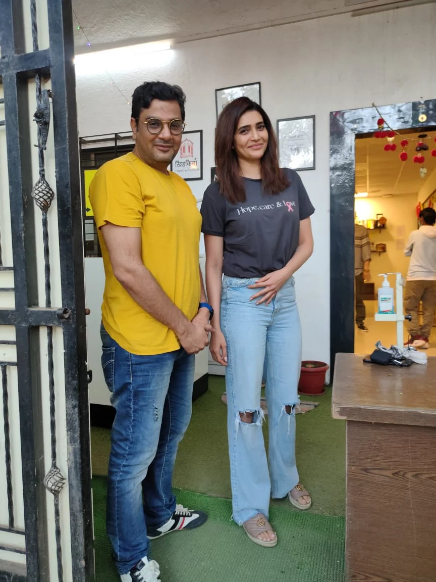 Mukesh Chhabra with Karishma Tanna