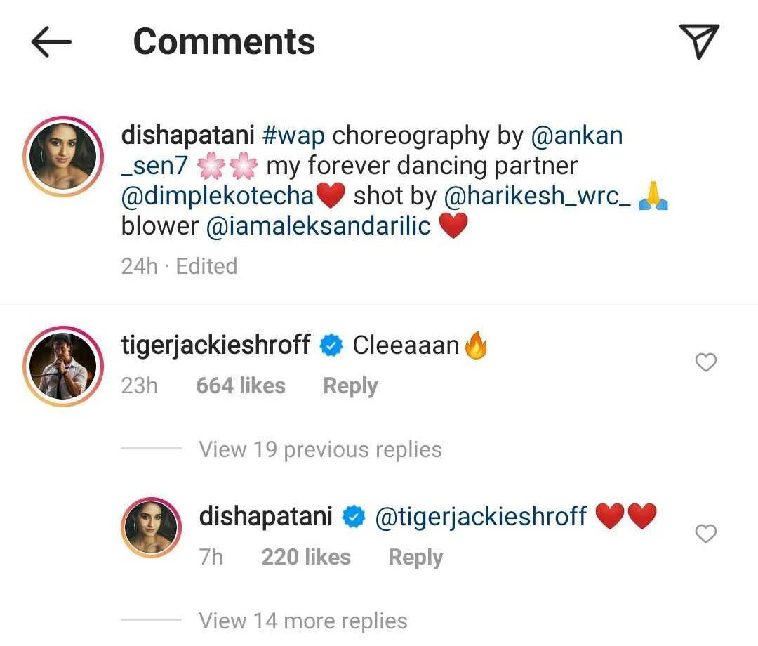 Watch: Disha Patani’s sizzling moves on ‘WAP’ get a ‘clean’ comment from Tiger Shroff