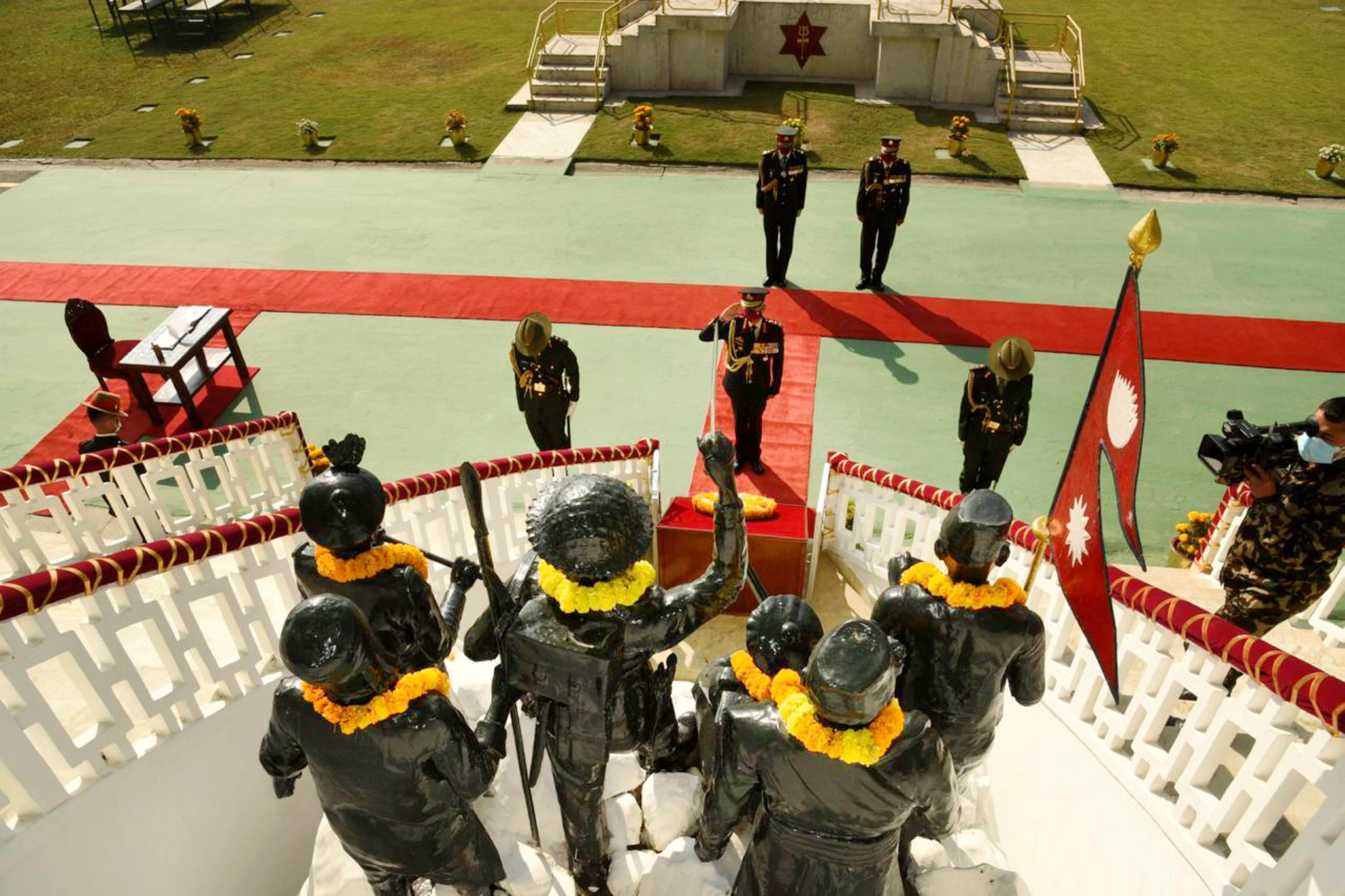 Gen Naravane conferred the honorary rank of General of Nepali Army by President Bhandari