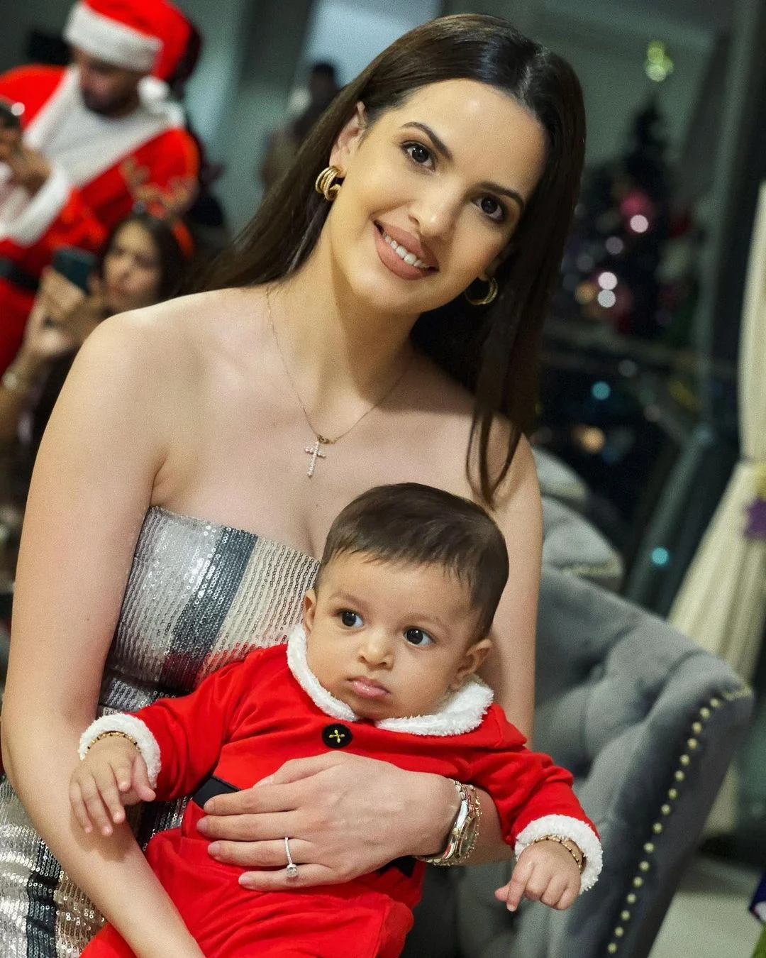 In Pics: Hardik Pandya turns Santa for baby boy Agastya’s first Christmas