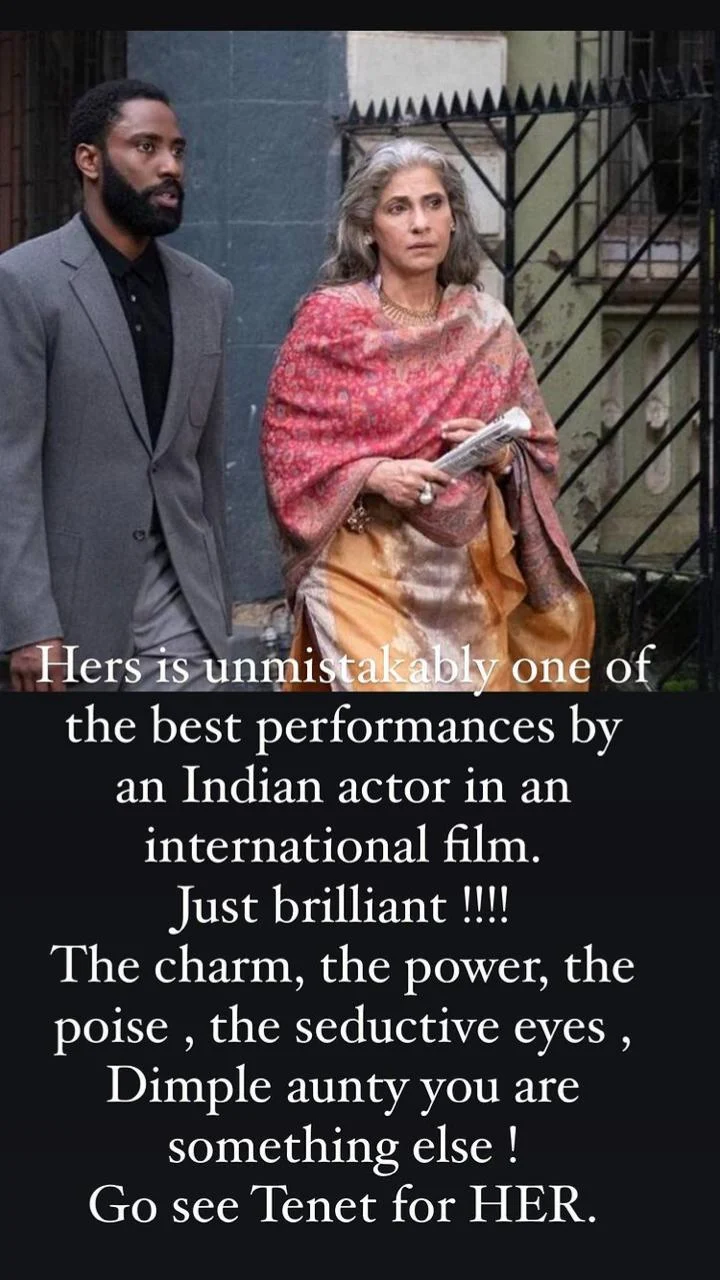 Hrithik Roshan praises Dimple Kapadia for her performance in Christopher Nolan film, says 'go see Tenet for HER'