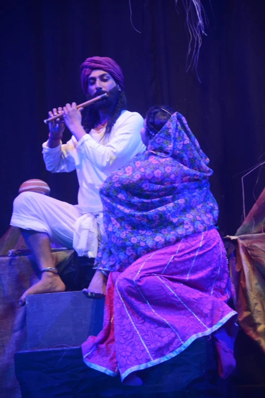 Still from the play ‘Jannayak Tantya Mama’, story of Robin Hood of India.