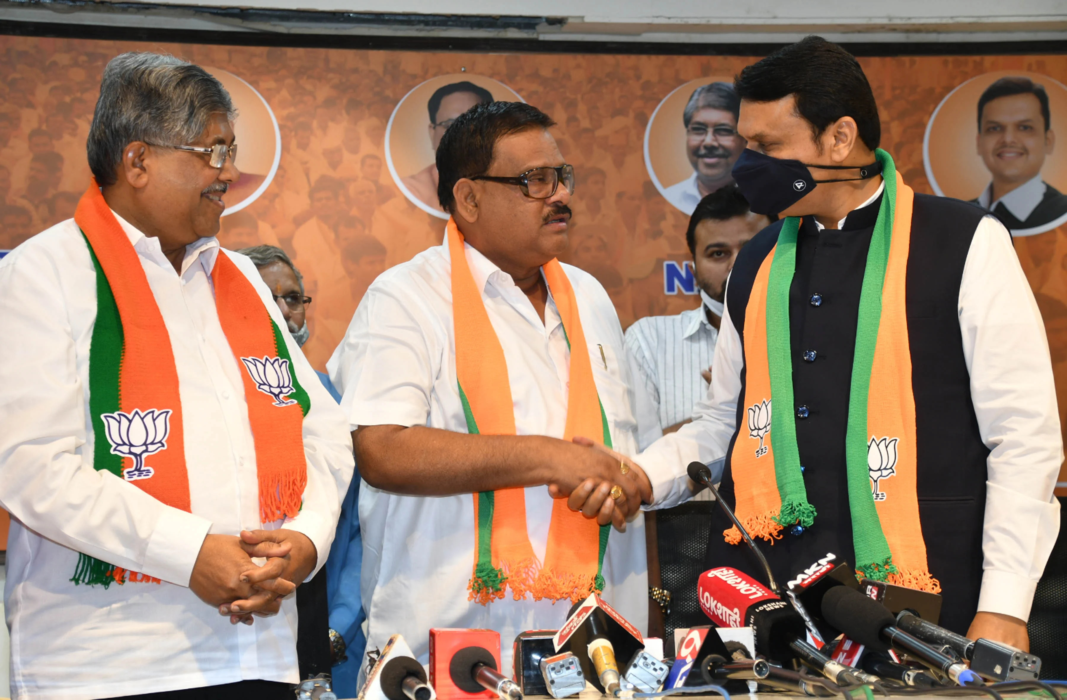 In Pictures: Former Nashik MLA Balasaheb Sanap returns to BJP