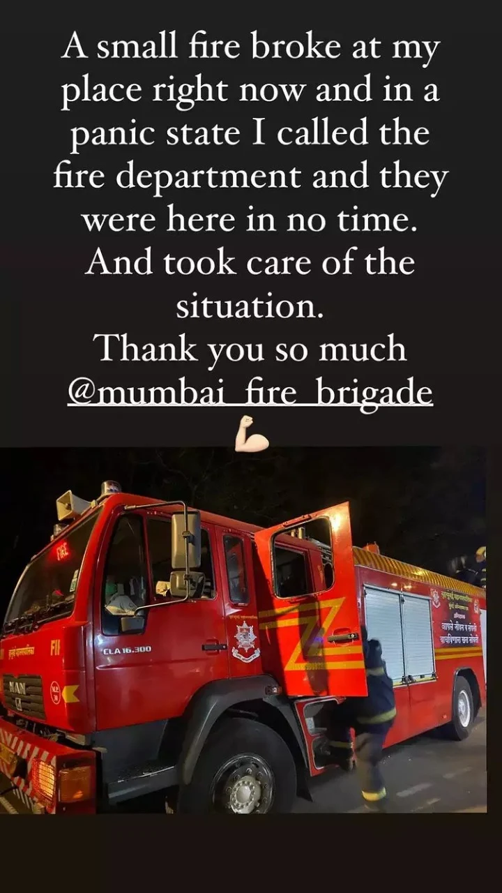 Fire breaks out at 'Dangal' actress Fatima Sana Shaikh's residence