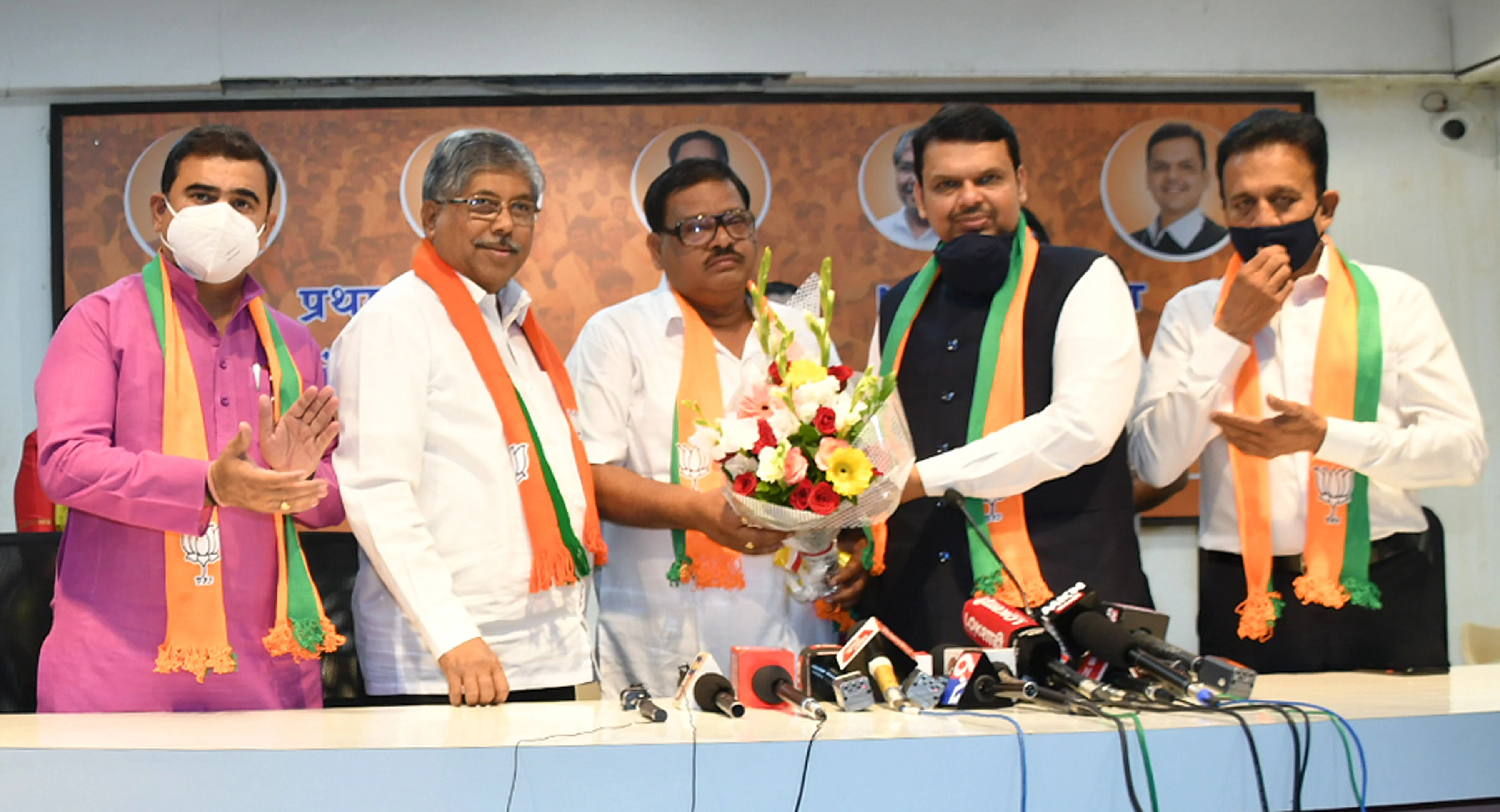 In Pictures: Former Nashik MLA Balasaheb Sanap returns to BJP