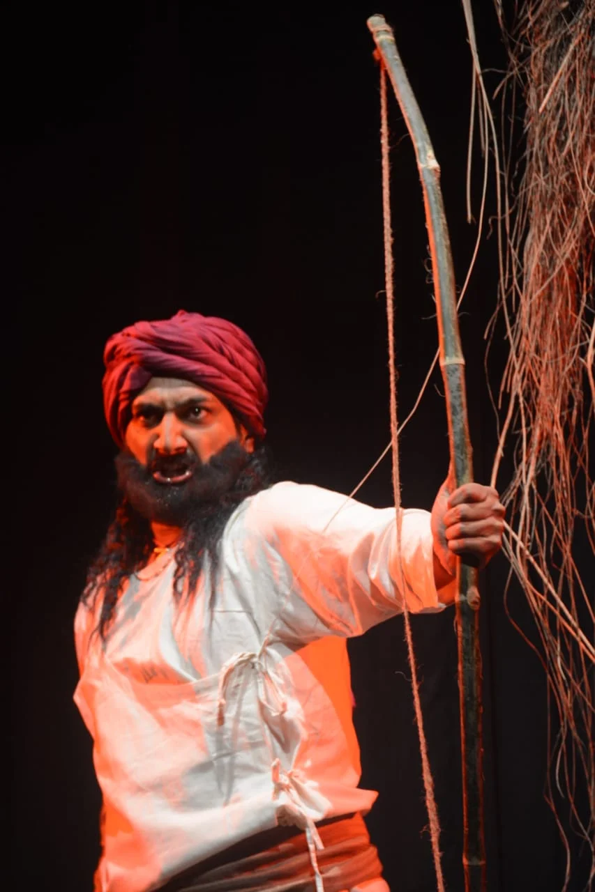 A still from the play ‘Jannayak Tantya Mama’, story of Robin Hood of India.