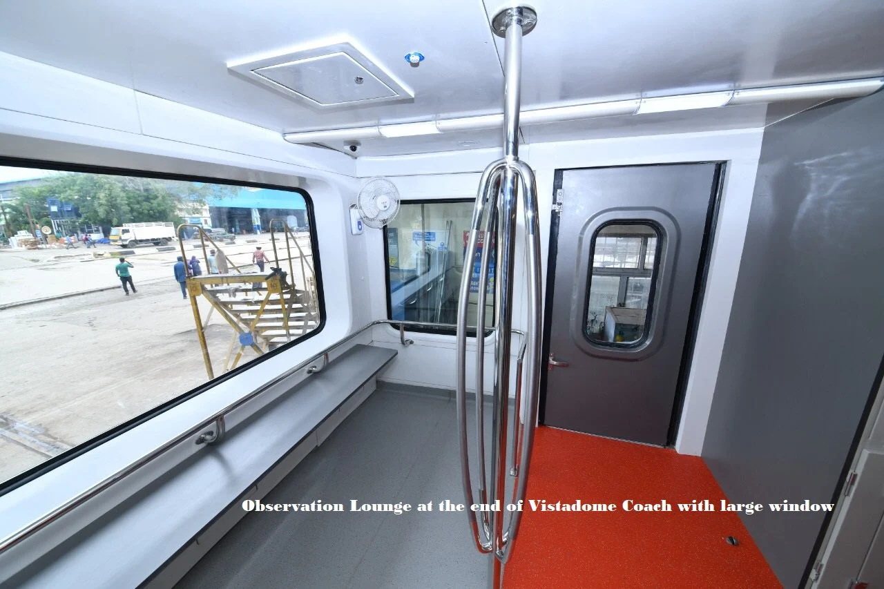 Transparent roof, observation lounge, and WiFi: Sneak peek from Railways' new 180 kmph 'Vistadome' tourist coach