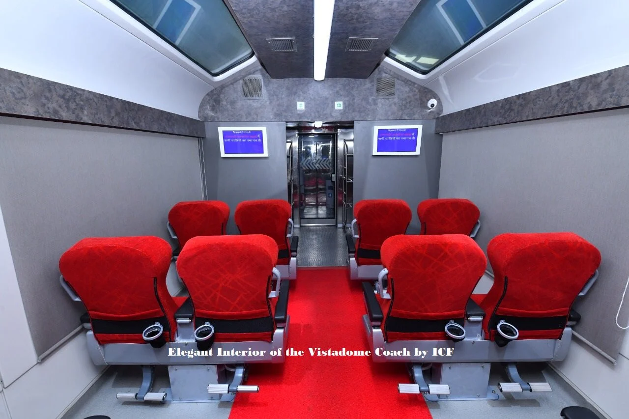 Transparent roof, observation lounge, and WiFi: Sneak peek from Railways' new 180 kmph 'Vistadome' tourist coach