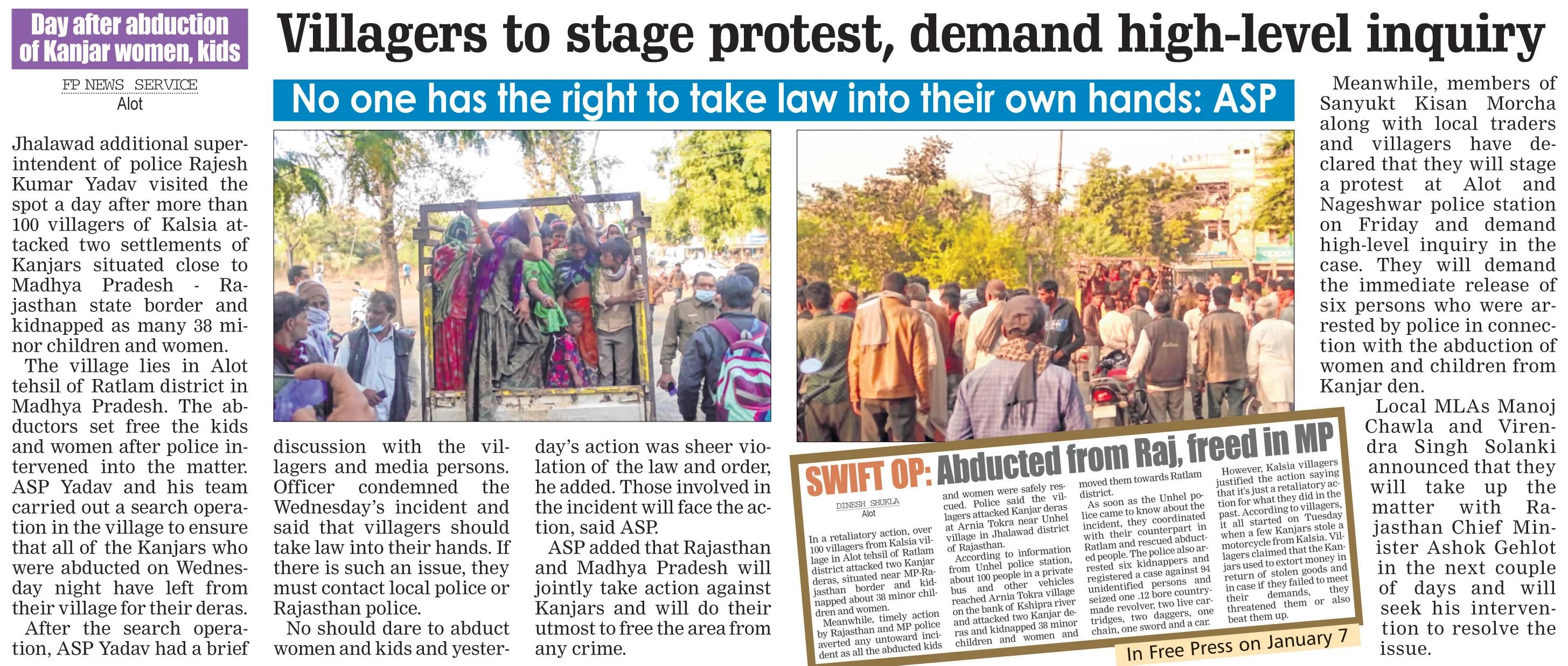 Madhya Pradesh: Farmers protest against Kanjar menace