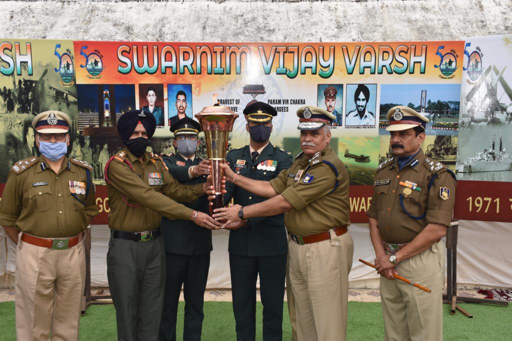 Victory flame at CRPF headquarters, Bhopal
