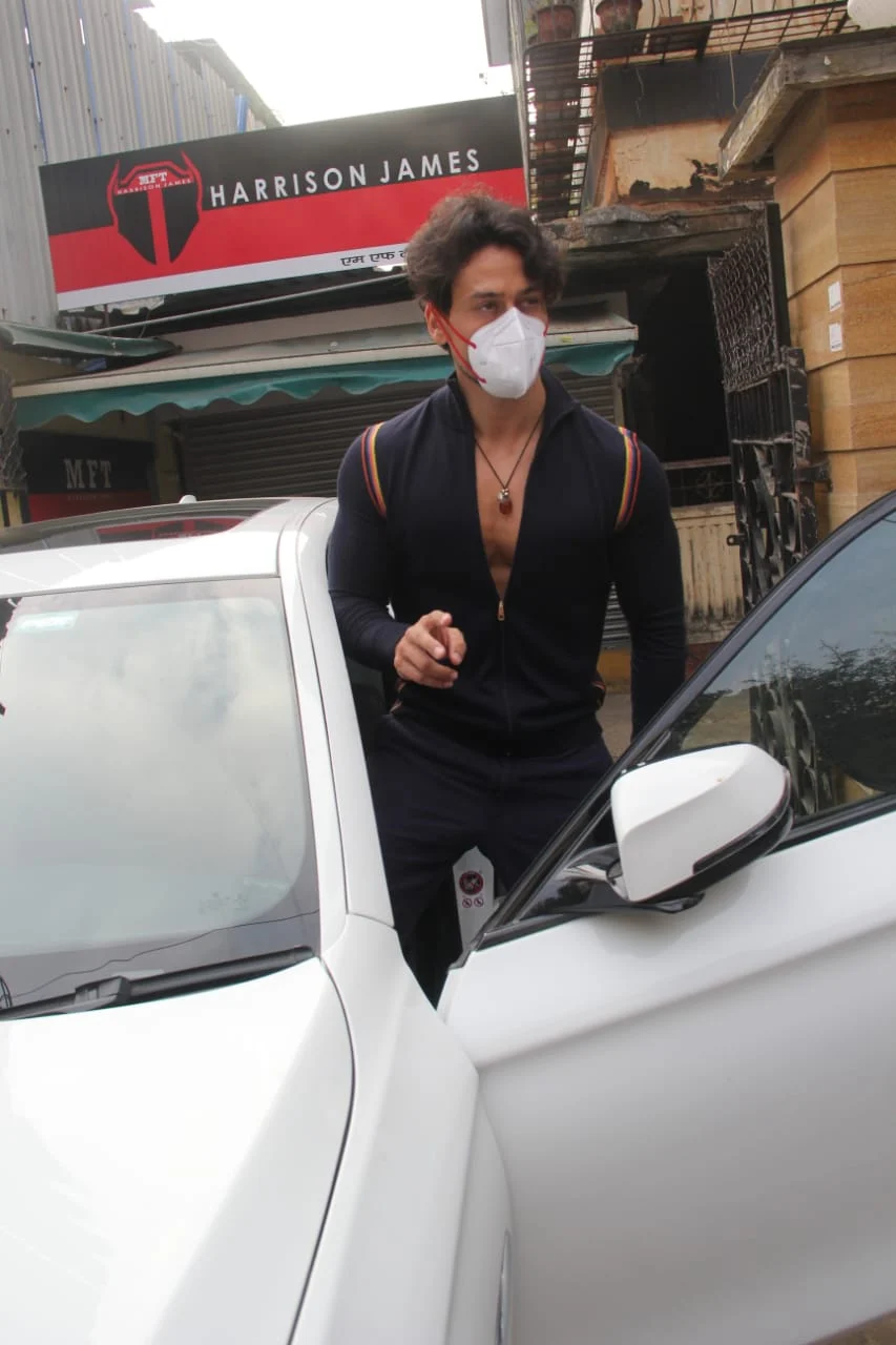 Tiger Shroff spotted in Bandra
