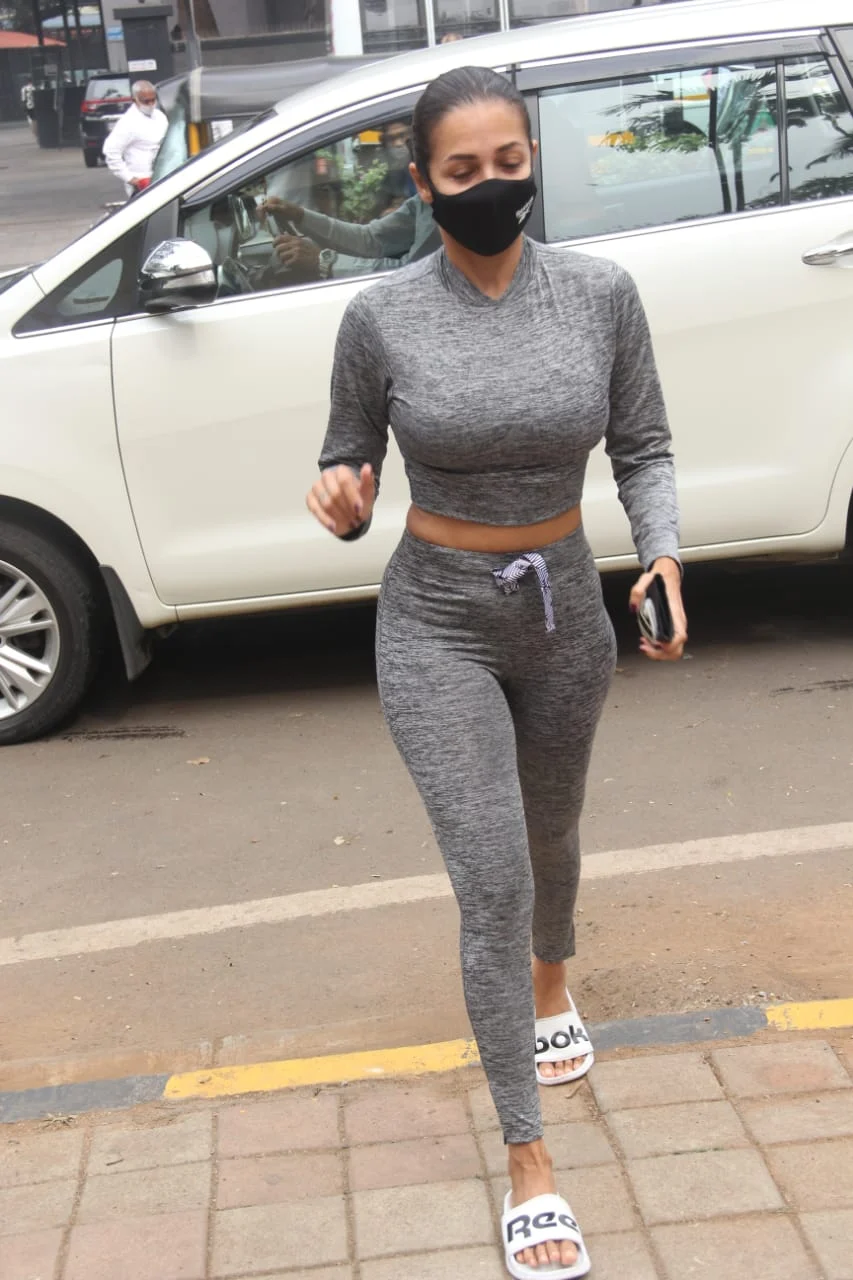 Malaika Arora at Diva Yoga, Bandra