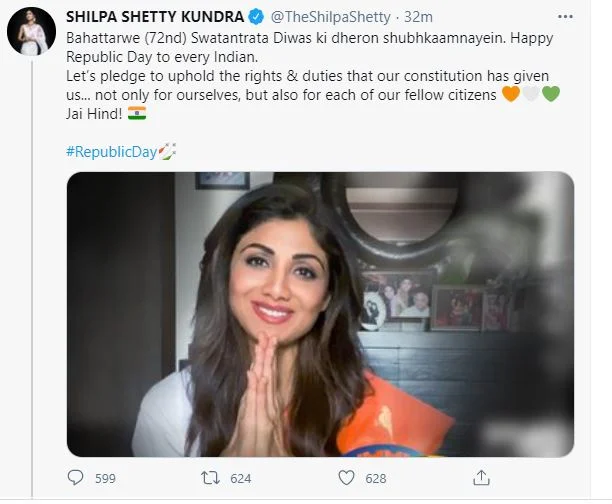 Shilpa Shetty brutally trolled for confusing 'Republic' with 'Freedom' in R-Day post