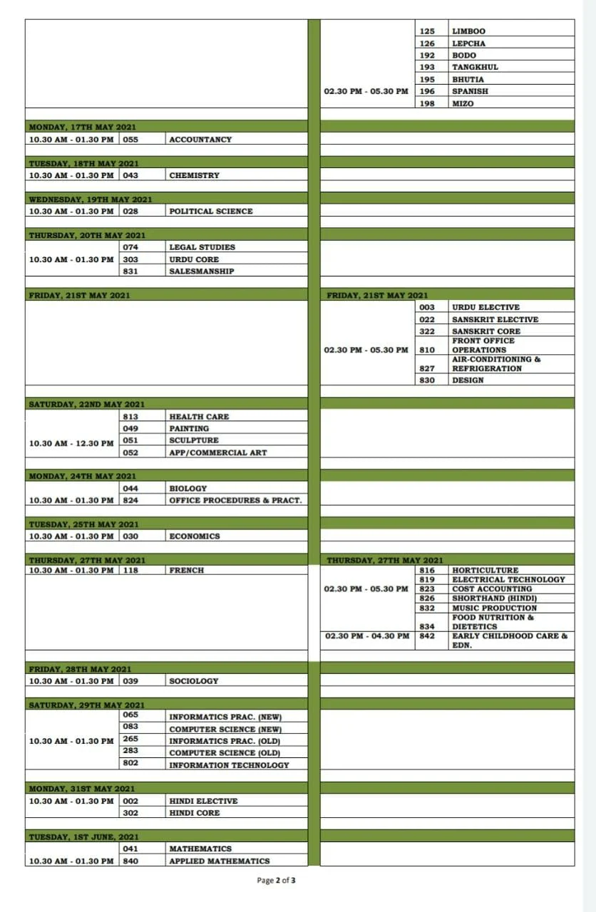 Exams 2021: Click here for timetable for Class 10, Class 12 board exams of CBSE, ICSE, state boards
