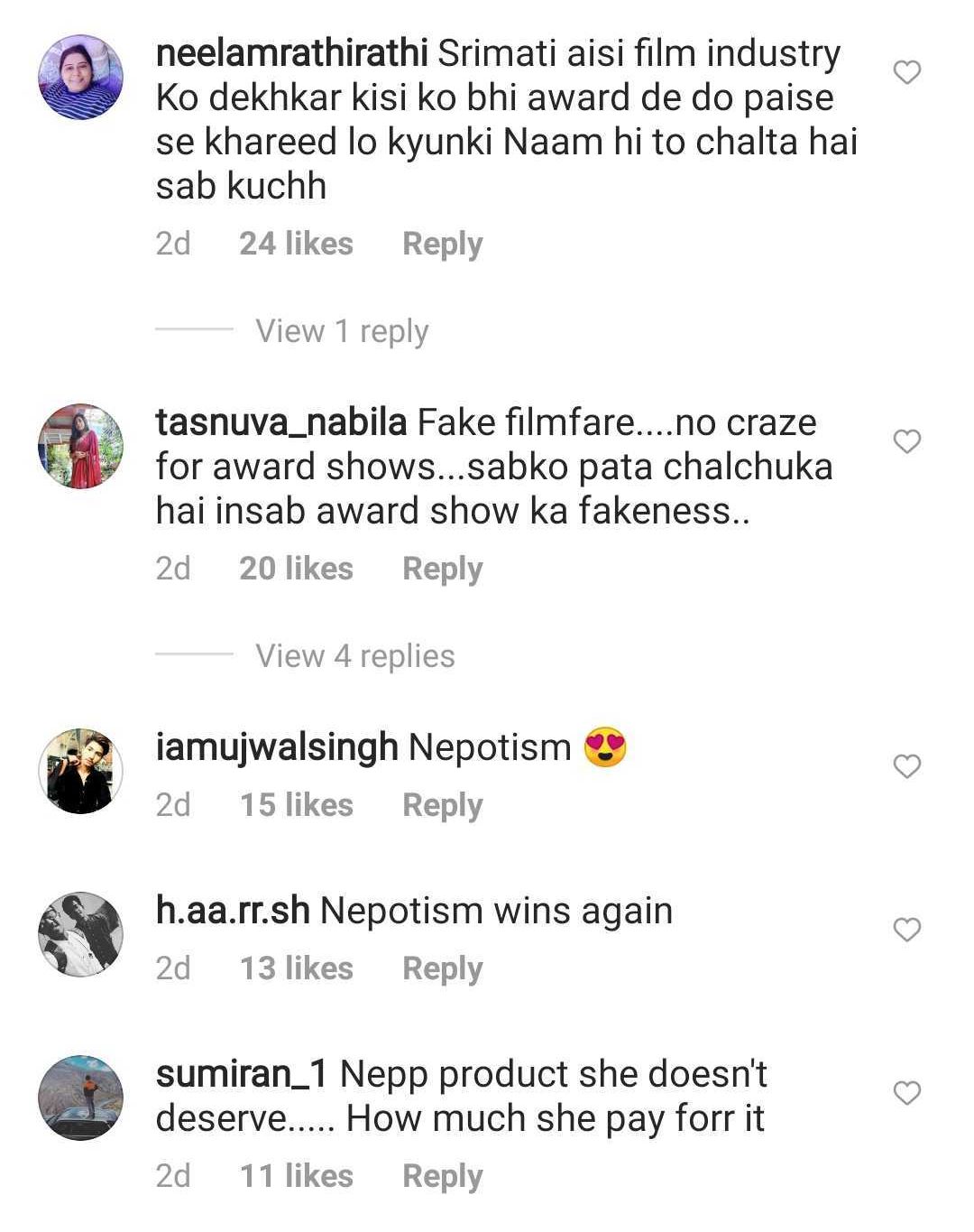 'How much did she pay?': Alaya F trolled for winning best debut award at Filmfare 2021