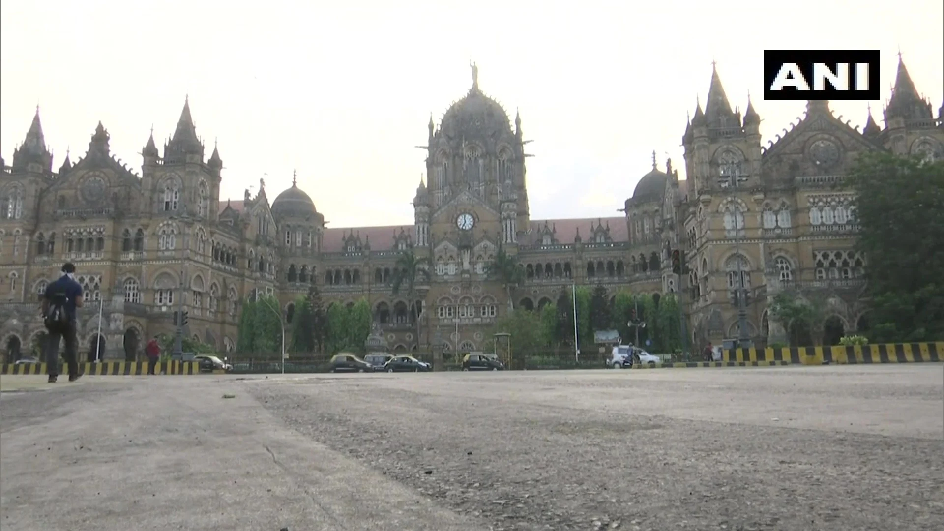 A view of streets wears a deserted look as weekend lockdown has been imposed by the state government in the city to contain the COVID19 pandemic, near CST station in Mumbai on Sunday.