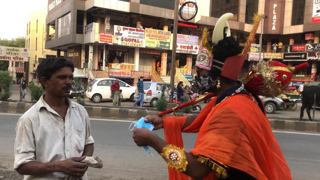Yamraj asked person to wear mask